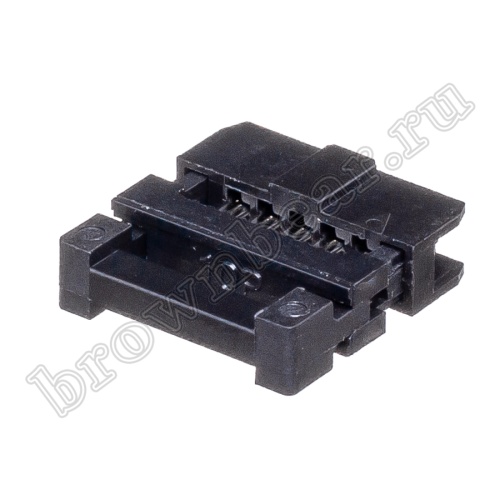 Разъем IDC 2х5 розетка на плоский кабель, шаг 2.00мм IDC2-10 фото 2