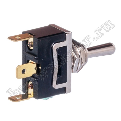 Тумблер однополюсный, 3 контакта (on-off-on), на панель с гайкой, SPDT, B067CP PST-101C фото 4