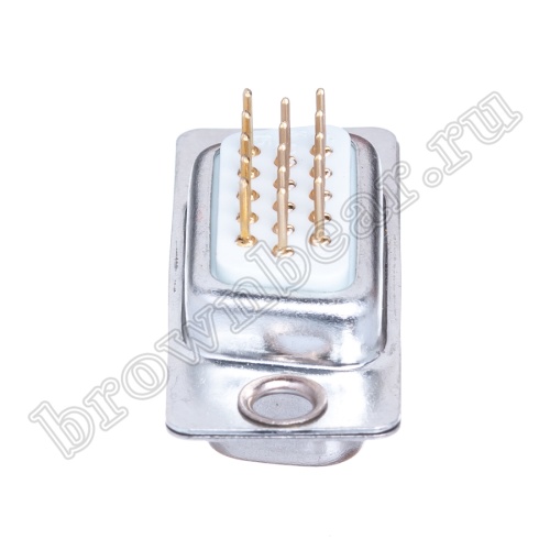 Разъем D-SUB  15 контактов высокой плотности, вилка на плату, вертикальный DHB-15M фото 7