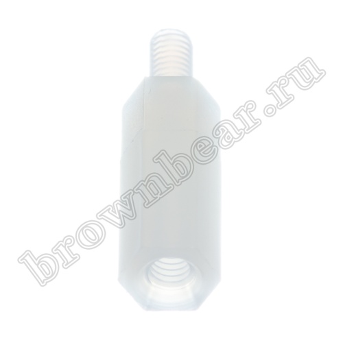 Шестигранная стойка пластиковая для печатных плат, нейлоновая, кратно 100 шт. HTS-315 фото 2