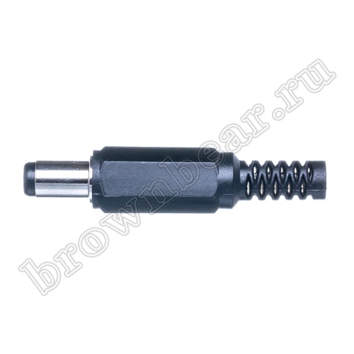 Разъем питания DC штекер 1.5 х 5.5 мм, на кабель c амортизатором DJK-11G фото 3