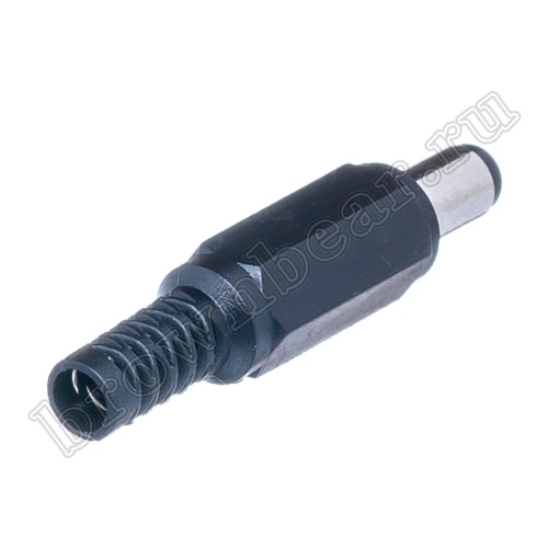 Разъем питания DC штекер 1.5 х 5.5 мм, на кабель c амортизатором DJK-11G фото 2