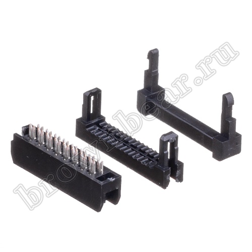 Разъем IDC 2х8 розетка на плоский кабель, шаг 2.00мм IDC2-16/2 фото 6