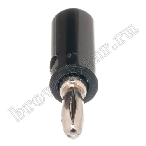 Разъем Banana штекер, тип 1, черный фото 3