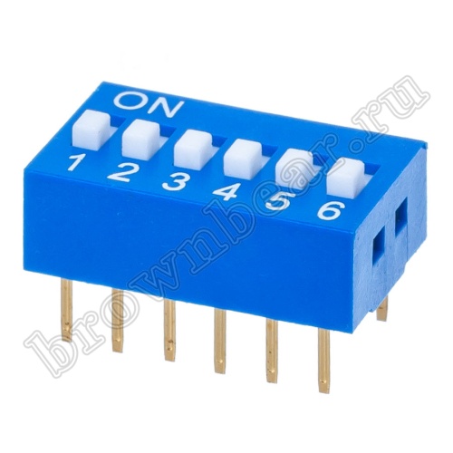 Переключатель Dip-Switch 6 контактных групп SWD1-6