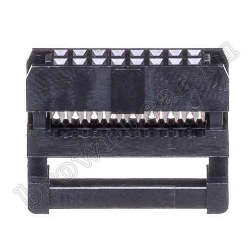 Разъем IDC 2х8 розетка на плоский кабель, шаг 2.00мм IDC2-16/2 фото 5