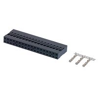 Разъем 2х18 гнездо на кабель, шаг 2.54мм, с контактами