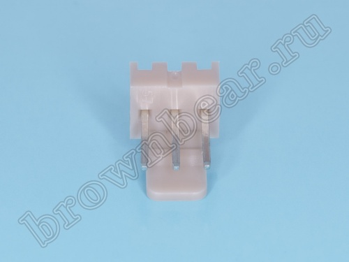 Разъем питания 3 контакта, вилка на плату, прямой угол, шаг 2.54 мм WF-3R фото 5