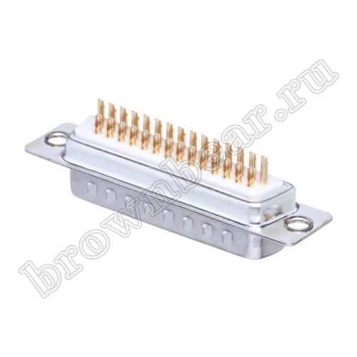 Разъем D-SUB  44 контакта, вилка на кабель, пайка, тип 2 DHS-44M фото 6