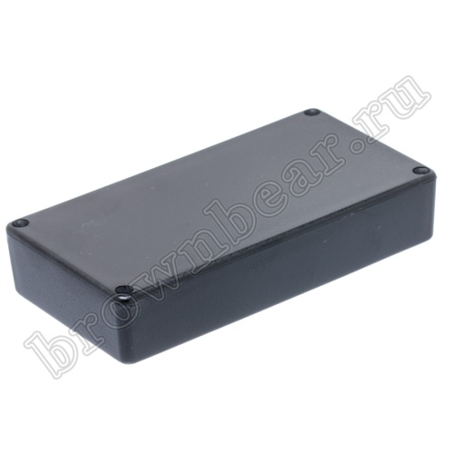Корпус для РЭА пластиковый 112 х 58 х 22 мм, черный