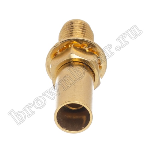 Разъем RP-SMA штекер на кабель RG-58, обжимной, позолоченный RP-SMA-C58PG фото 4