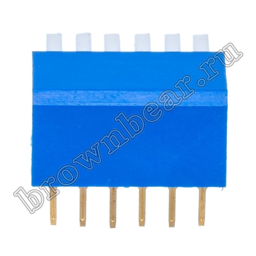 Переключатель Dip-Switch 6 контактных групп, пиано  SWD3-6 фото 3