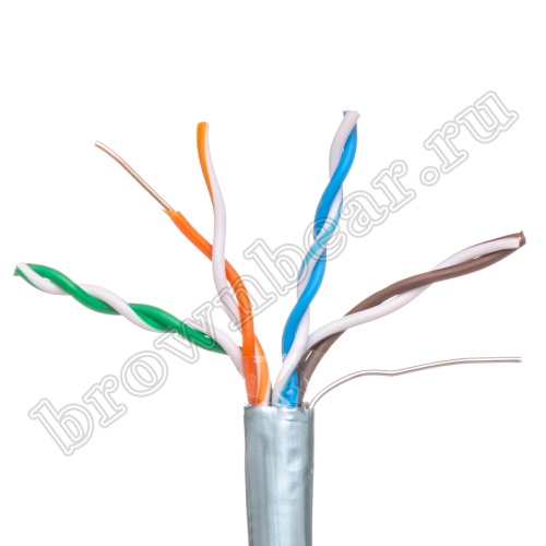 Кабель Витая пара, 4 пары, медный, 5е категория, экранированный, серый, PCnet, бухта 305м  PCnet фото 7