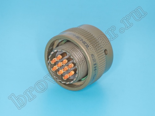 Разъём Amphenol серии 62IN, 10 контактов, розетка на кабель, тип 12,  байонетный 62IN-56T-12-10S фото 3