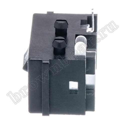 Разъем питания штырьковый DC гнездо 2.5 x 5.5 мм, на плату с выключателем DJK-30B фото 6