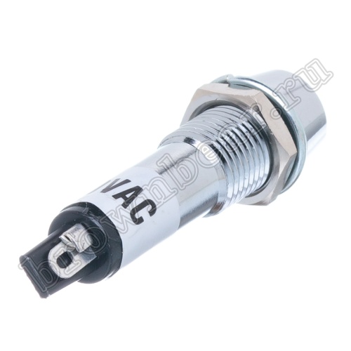 Лампа неоновая индикаторная с резистором 220В в корпусе, красная фото 3