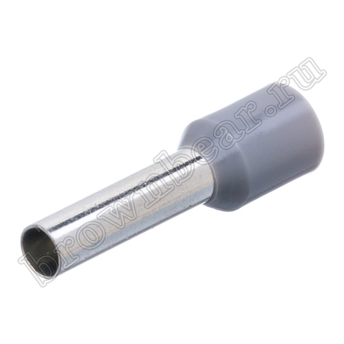 Кабельный наконечник штыревой втулочный изолированный НШВИ 12 мм, под опрессовку на провод 4.0 мм², упаковка 100шт. TIC-4.0-12