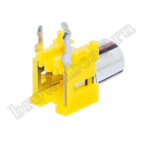 Разъем RCA-тюльпан, гнездо на плату, желтый RP-4-Y фото 5