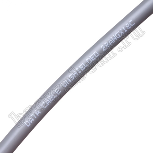 Кабель сигнальный коммуникационный 18 проводов, 28AWG, бухта 50м, неэкранированный, серый SIN YU фото 3