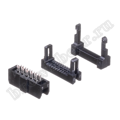 Разъем IDC 2х5 розетка на плоский кабель, шаг 2.00мм IDC2-10 фото 4