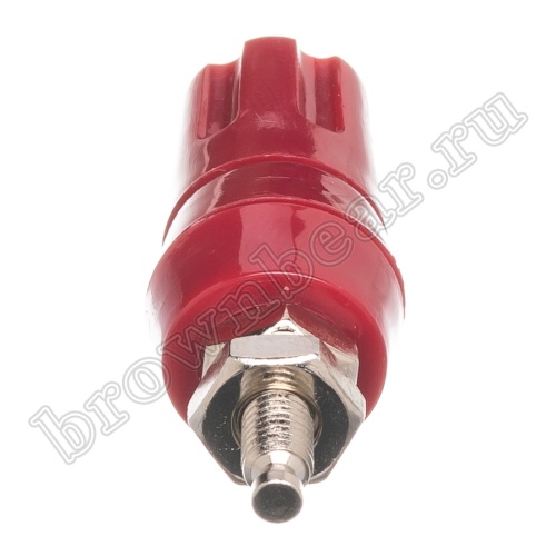 Клемма приборная для разъема Banana, тип 8 (гнездо), красная BP-8R фото 3