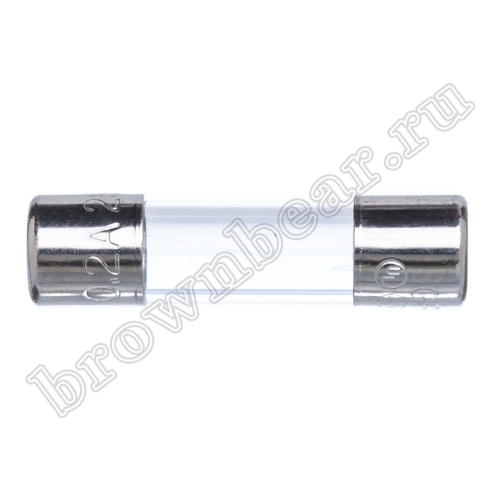 Предохранитель 5х20 мм, цилиндрический, стеклянный, быстрый, 0.2А/250В (GFE) фото 4