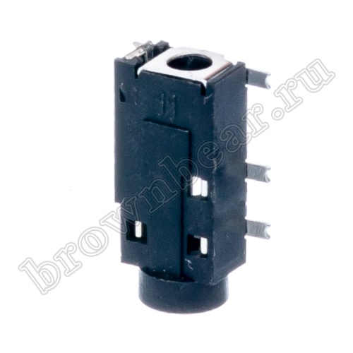 Разъём 3.5мм гнездо mini Jack на плату, поверхностный монтаж, стерео, 5 контактов, тип 2 AUB-36/2-2 фото 7