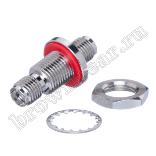 Переходник SMA, гнездо-гнездо на приборный блок, крепление гайка SMA-IB фото 4