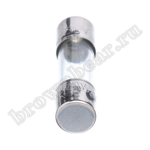 Предохранитель 5х20 мм, цилиндрический, стеклянный, сверхбыстрый, 0.5А/250В (UFE) фото 2