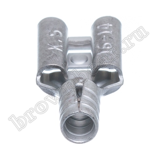 Клемма плоская обжимная 6.3 мм, гнездо на провод 1.5 - 2.5 мм², кратно 100шт., РП-М TA-2F фото 2