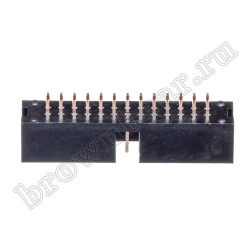 Разъем IDC 2х13 вилка на плату, шаг 2.54мм BH-26 фото 6