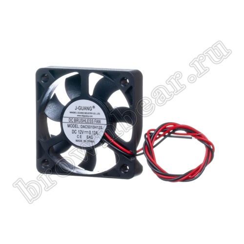 Вентилятор для корпуса 50х50х10, DC 12В, 0.12А, подшипник скольжения DAC5010H12S фото 6