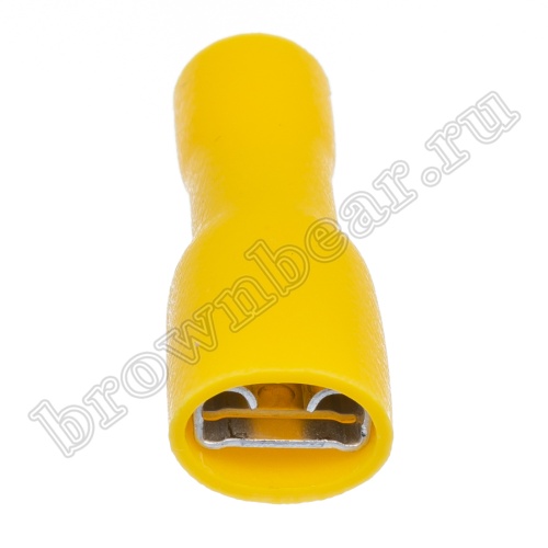 Клемма плоская обжимная 6.3 мм, гнездо на провод 4.0 - 6.0 мм², полностью изолированная, кратно 100шт., РПИ-М TAI-5.5FI фото 4