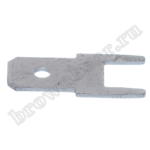 Клемма плоская 4.8 мм, вилка на плату, кратно 100шт., РП-П TA-4.8M фото 5