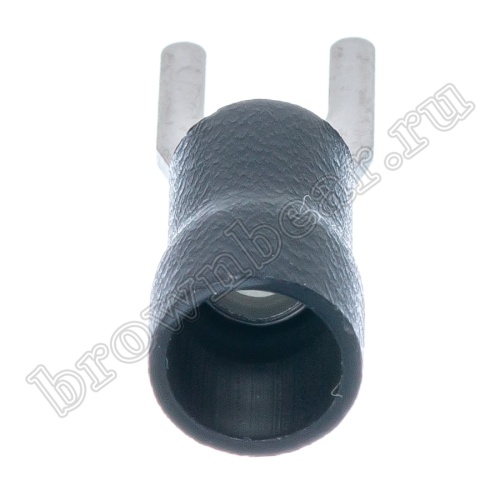 Клемма вилочная обжимная тип "U" 4.3 мм, на провод 2.5 - 4.0 мм², изолированная, кратно 100шт. TYI-3.5-4 фото 2
