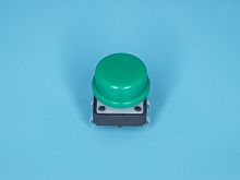 Колпачок круглый для тактовой кнопки, зеленый