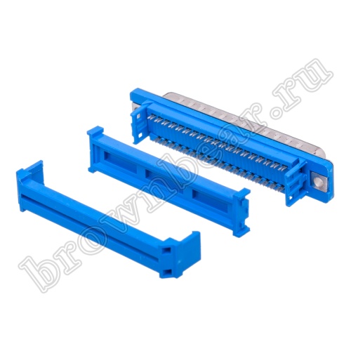 Разъем D-SUB  37 контактов, вилка на плоский кабель, тип 2 DI-37M фото 4