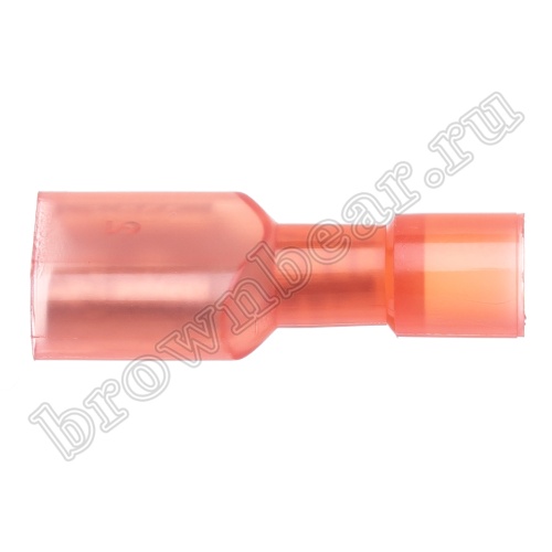 Клемма плоская обжимная 6.3 мм, гнездо на провод 0.5 - 1.5 мм², полностью изолированная, кратно 100шт., РПИ-М TAI-1.25MIF фото 5