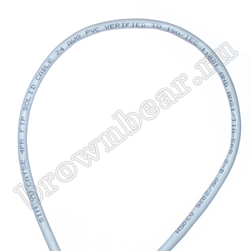 Кабель Витая пара, 4 пары, медный, 5е категория, экранированный, серый, на катушке 305м  SIN YU фото 5