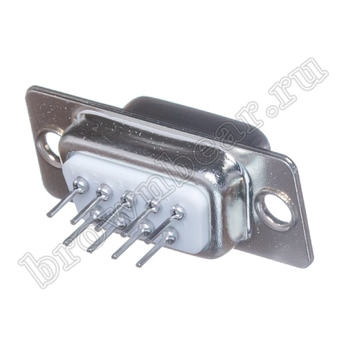 Разъем D-SUB   9 контактов, гнездо на плату, вертикальный DBB-9F фото 2