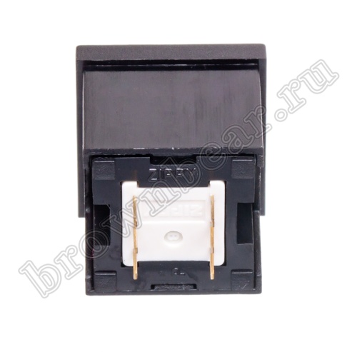 Кнопка мини без фиксации, красная в черном корпусе PSM2-0-R-B   фото 7