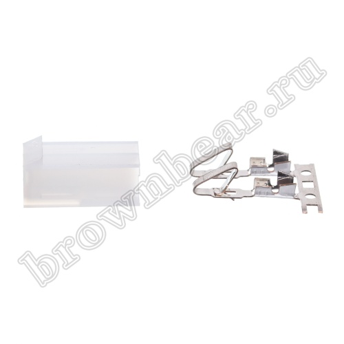 Разъем питания 2 контакта, гнездо на кабель, шаг 3.96 мм PHU-2/2 фото 2