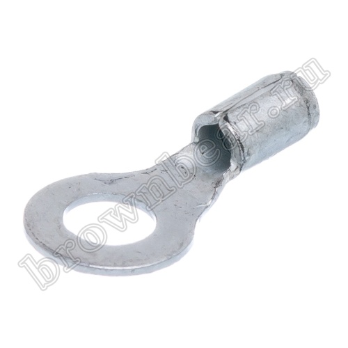 Клемма кольцевая обжимная тип "O" 4.0 мм, на провод 0.25 - 1.5 мм², неизолированная, кратно 100шт. TR-1.25-4S