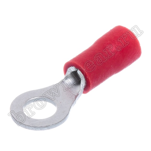 Клемма кольцевая обжимная тип "O" 4.3 мм, на провод 0.25 - 1.5 мм², изолированная, кратно 100шт. TRI-1.25-4