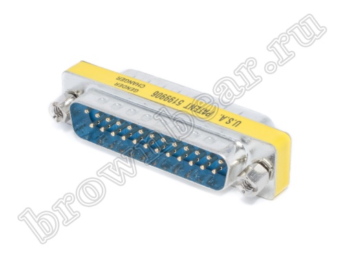 Переходник мини D-SUB 25 вилка - D-SUB 25 вилка GCM-25MM