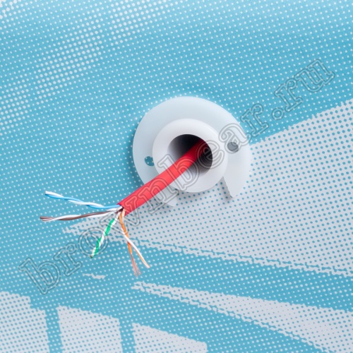 Кабель Витая пара, 4 пары, медный, 5е категория, многожильный, красный, PCnet, бухта 300м PCnet фото 2