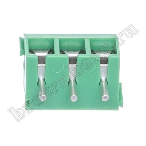 Клеммник винтовой на плату, 3 контакта, 3.5 мм TB-09B фото 2