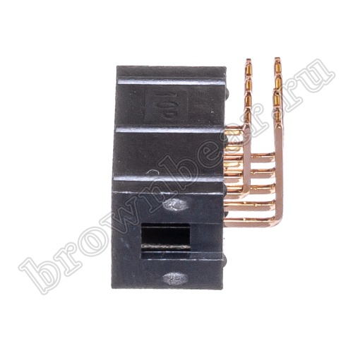 Разъем IDC 2x5 вилка на плату, шаг 2.54мм, прямой угол BH-10R фото 6