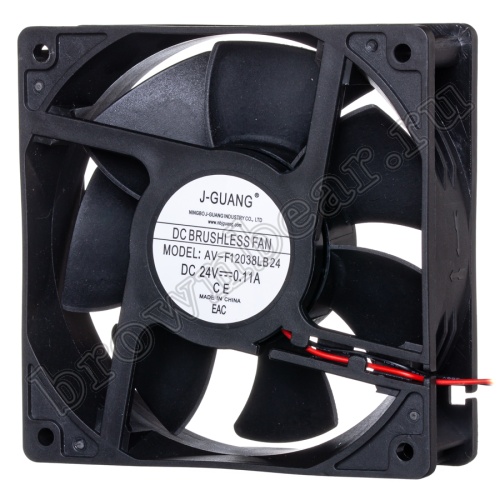 Вентилятор для корпуса 120х120х38, DC 24В, 0.11А, подшипник качения, AV-F1238LB24 фото 7