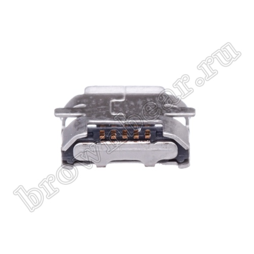 Разъем micro USB, гнездо на плату, поверхностный монтаж, 5 контактов USB/Mc-1J фото 2